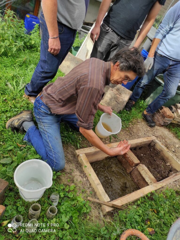Portrait de Jacques Rollet lors d'une formation à la biodynamie